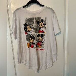 Disney White T-Shirt with Black Logo